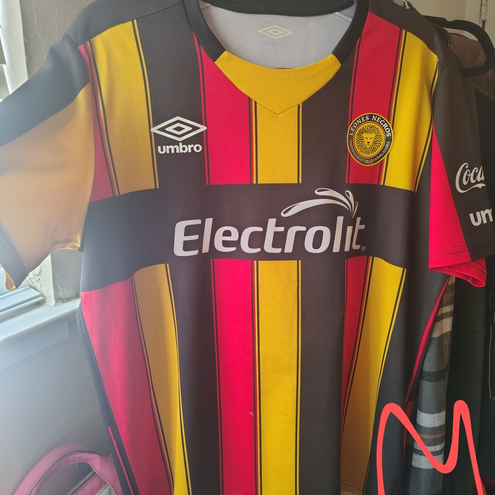 Umbro Black and Red Soccer Jersey